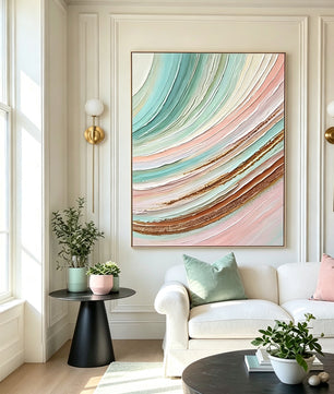 Abstract hand-drawn painting