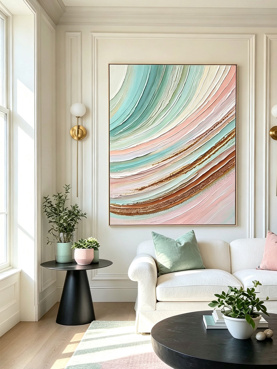 Abstract hand-drawn painting