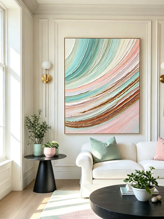 Abstract hand-drawn painting