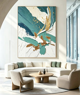 Abstract hand-drawn painting