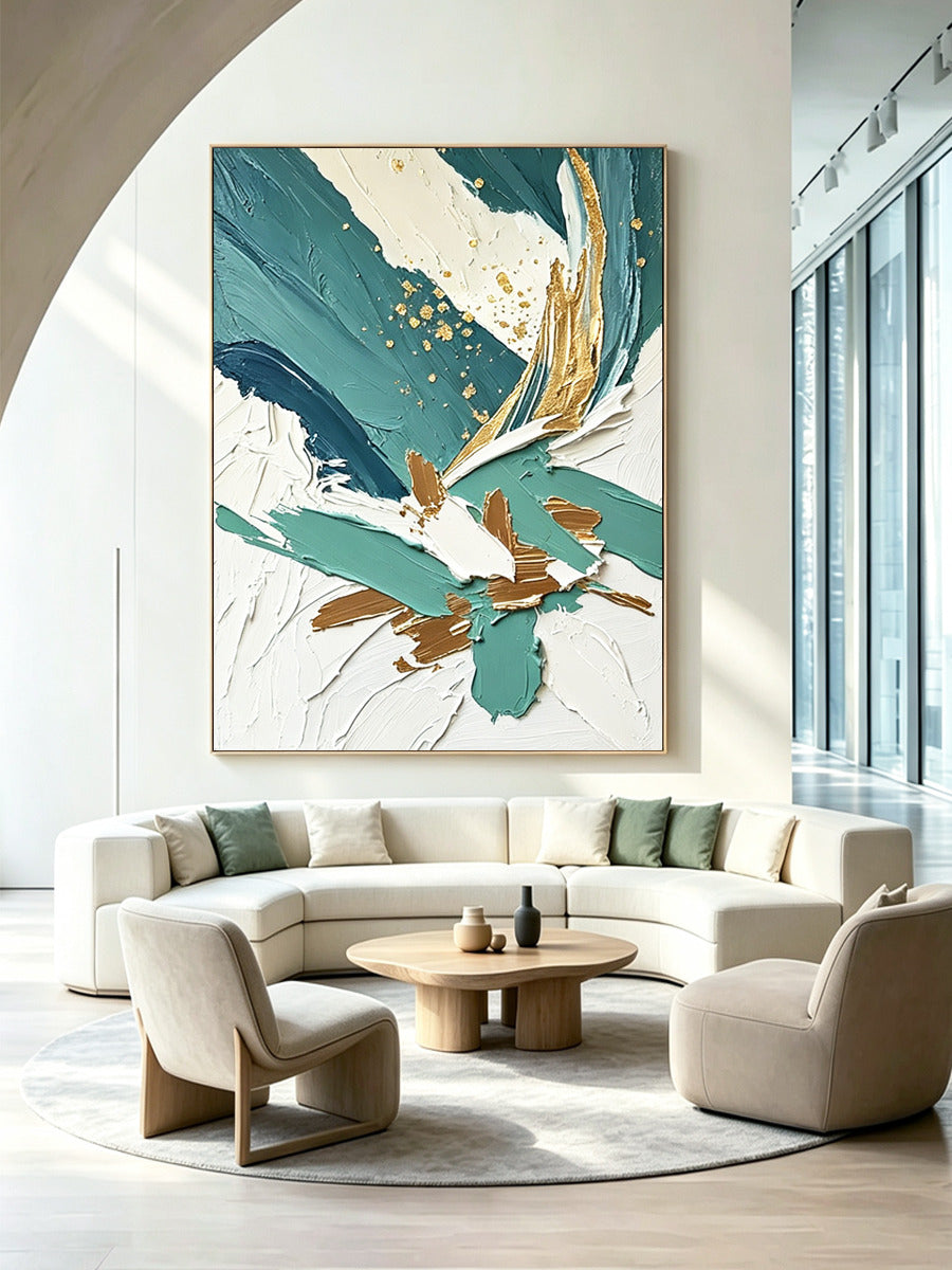 Abstract hand-drawn painting