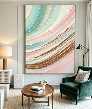 Abstract hand-drawn painting