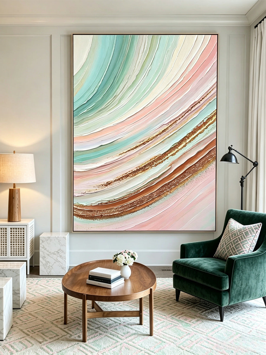 Abstract hand-drawn painting