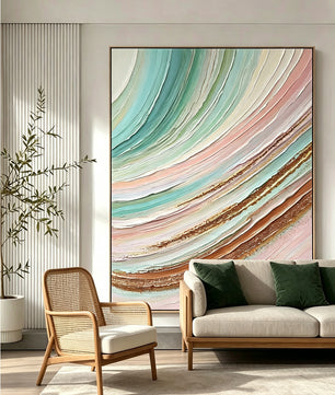 Abstract hand-drawn painting