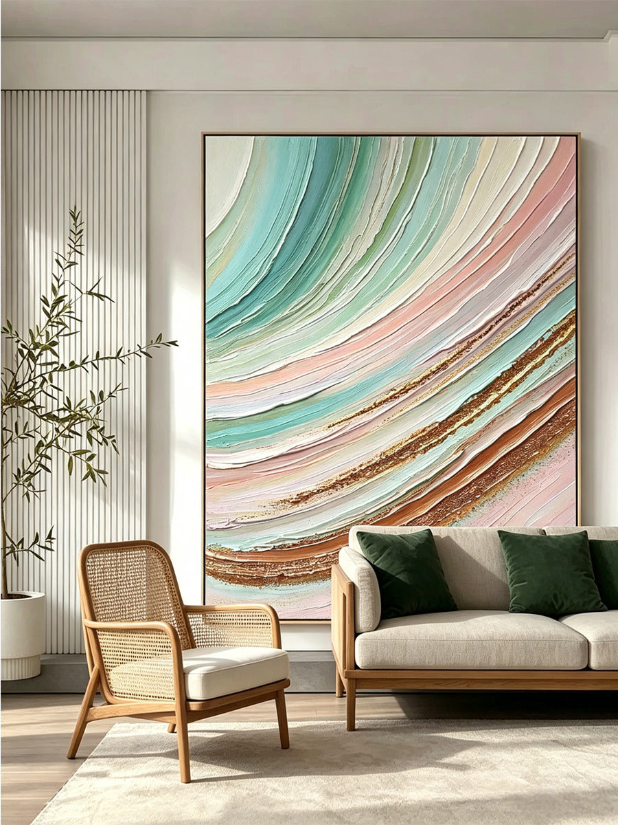 Abstract hand-drawn painting
