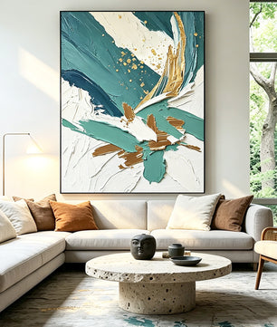 Abstract hand-drawn painting