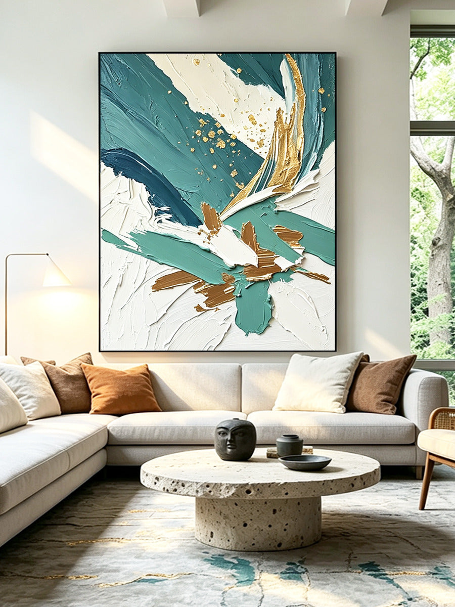 Abstract hand-drawn painting