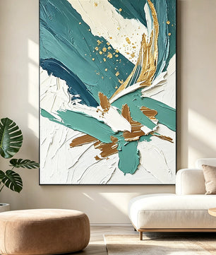 Abstract hand-drawn painting
