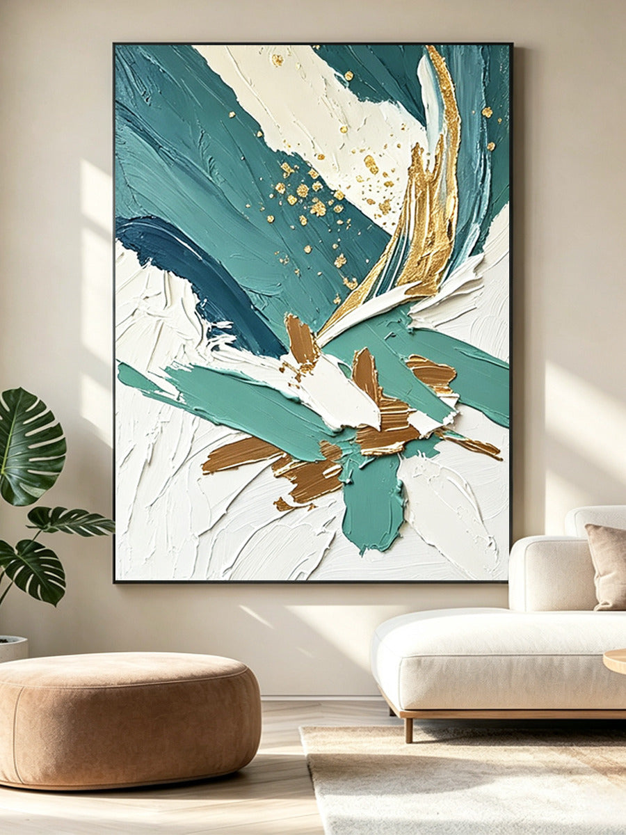 Abstract hand-drawn painting
