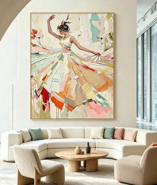 Portrait Dance Figure Wall Painting