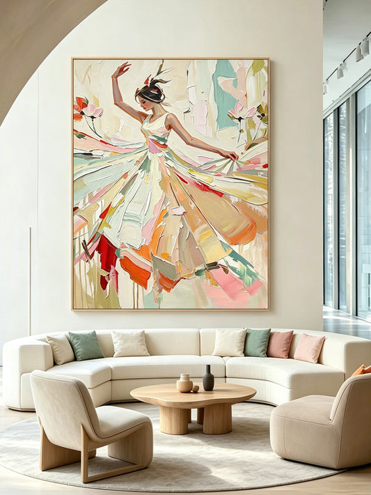 Portrait Dance Figure Wall Painting