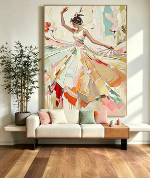 Portrait Dance Figure Wall Painting
