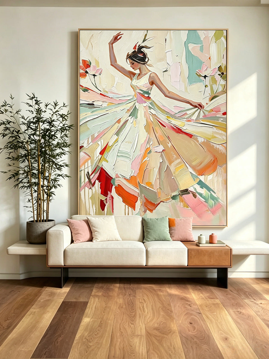 Portrait Dance Figure Wall Painting