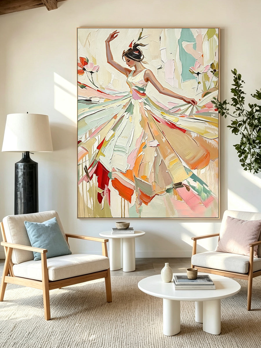 Portrait Dance Figure Wall Painting