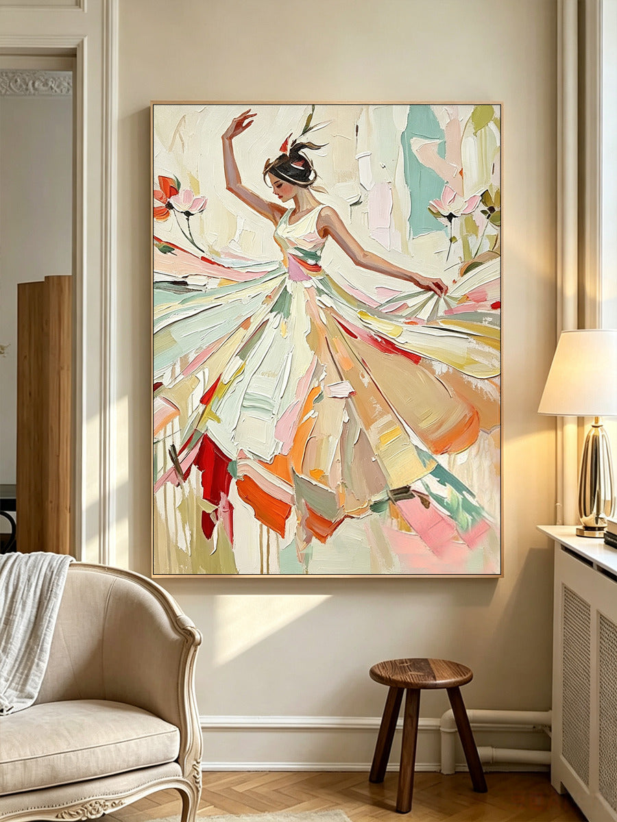Portrait Dance Figure Wall Painting