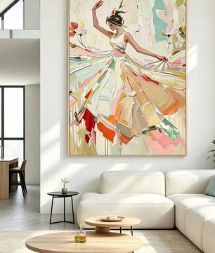 Portrait Dance Figure Wall Painting