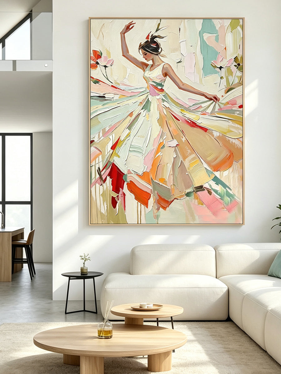 Portrait Dance Figure Wall Painting