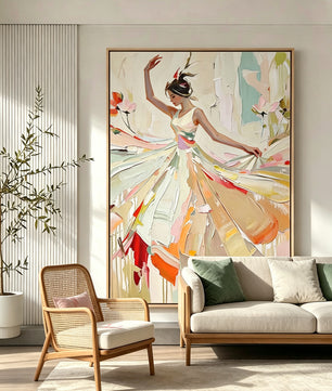 Portrait Dance Figure Wall Painting