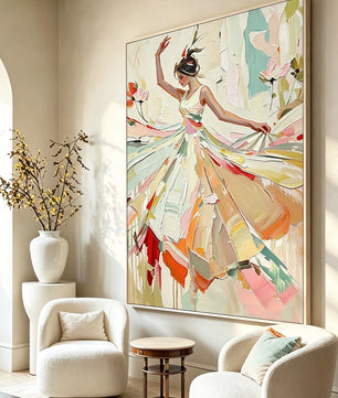 Portrait Dance Figure Wall Painting