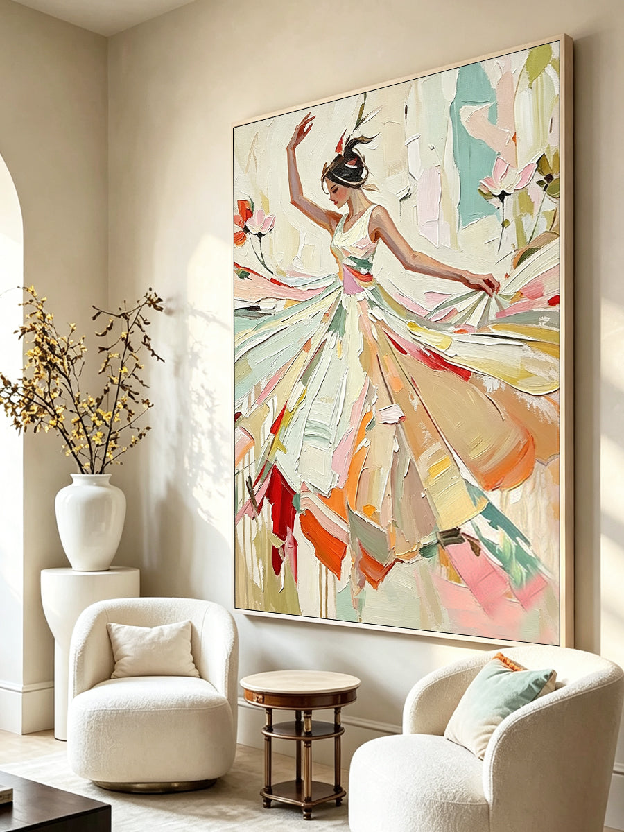 Portrait Dance Figure Wall Painting