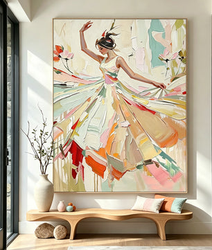 Portrait Dance Figure Wall Painting