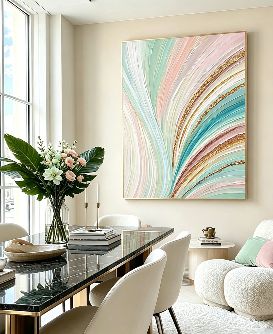 Abstract hand-drawn painting