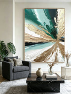 Abstract hand-drawn painting