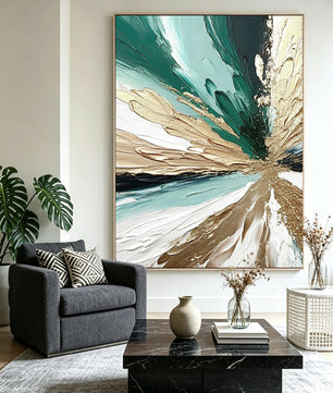 Abstract hand-drawn painting