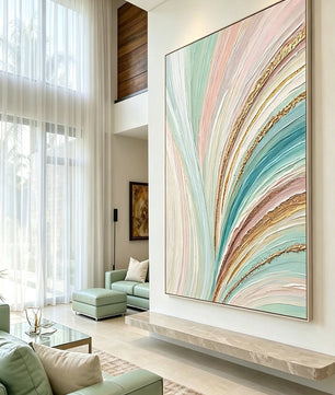 Abstract hand-drawn painting