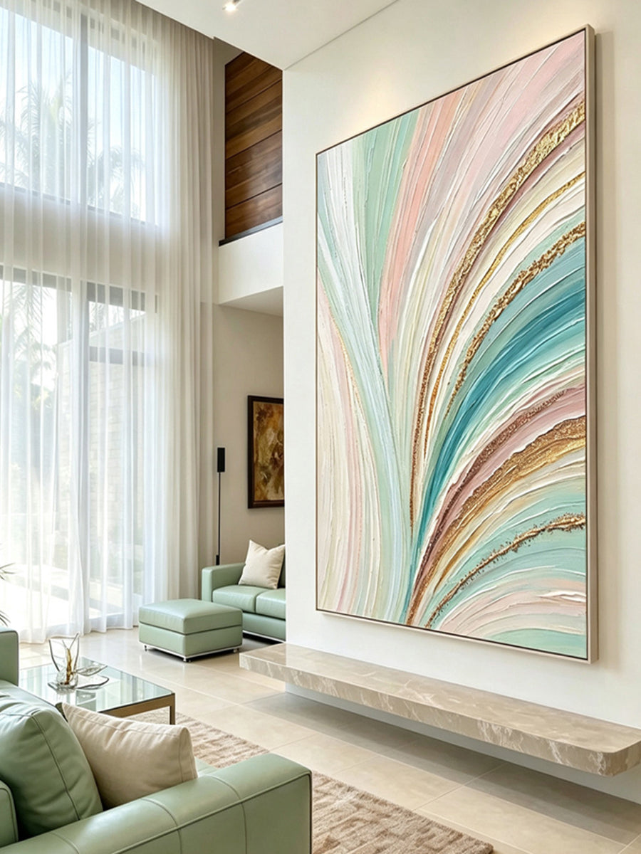 Abstract hand-drawn painting