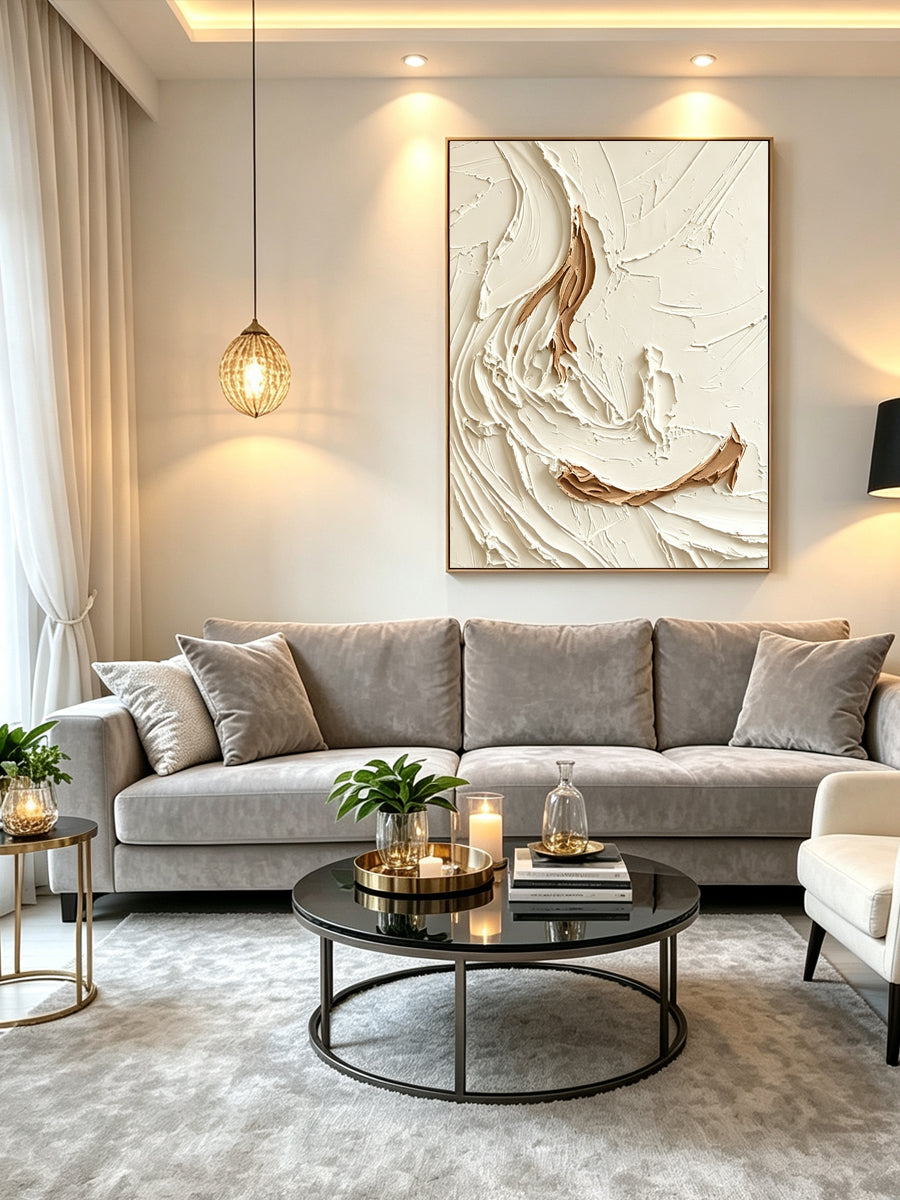 Abstract hand-drawn painting