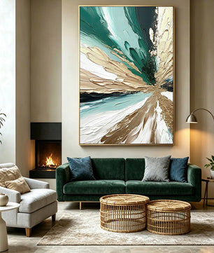 Abstract hand-drawn painting