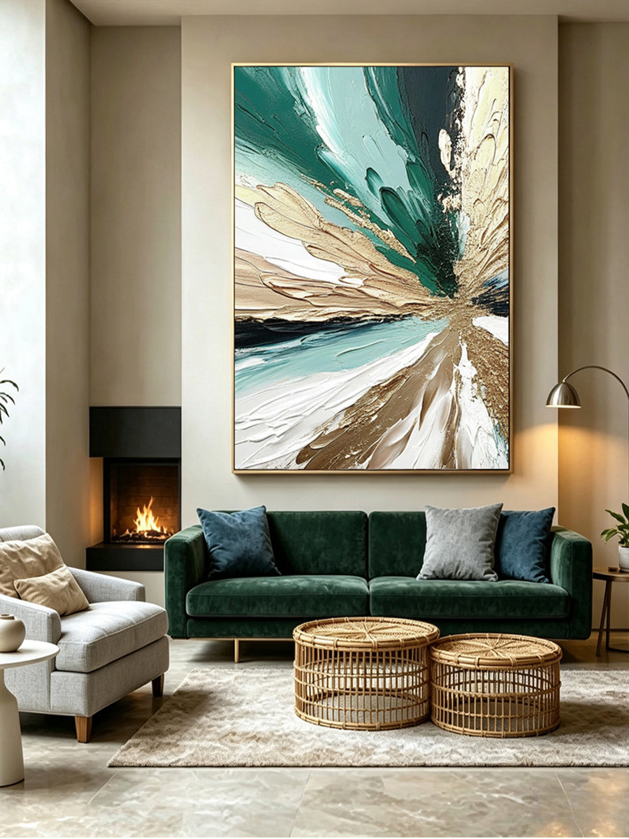 Abstract hand-drawn painting