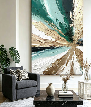 Abstract hand-drawn painting
