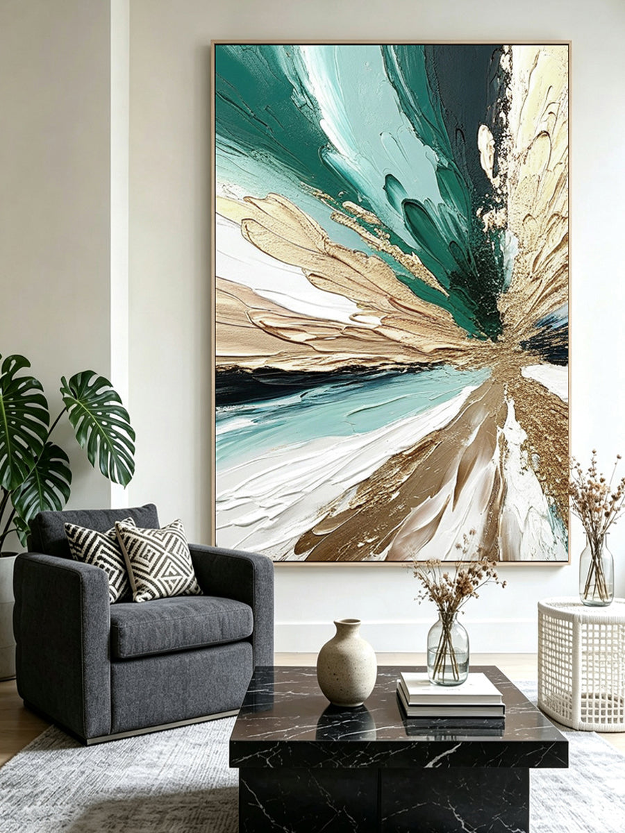 Abstract hand-drawn painting