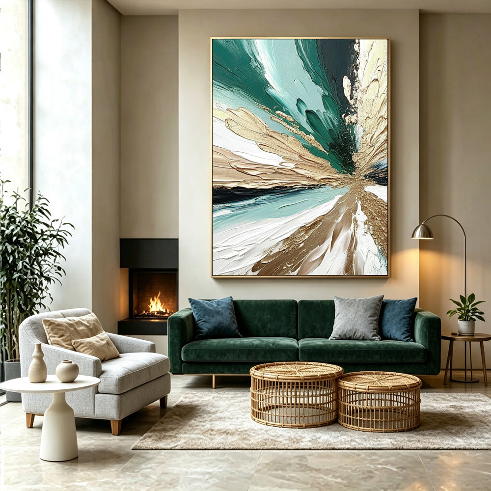 Abstract hand-drawn painting