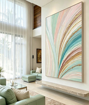 Abstract hand-drawn painting