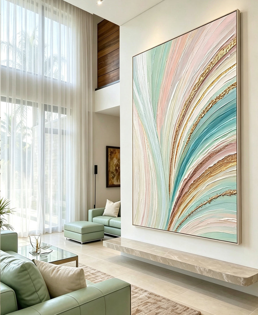 Abstract hand-drawn painting