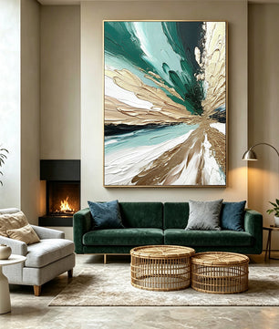 Abstract hand-drawn painting