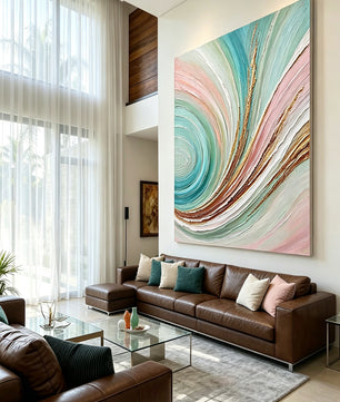 Abstract hand-drawn painting
