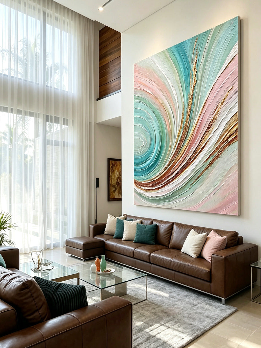 Abstract hand-drawn painting