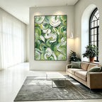 Abstract hand-drawn painting