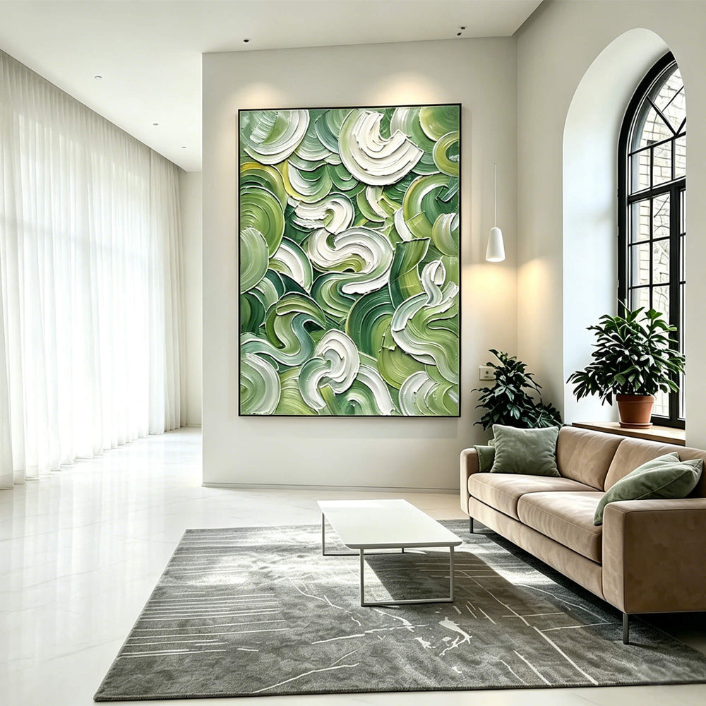 Abstract hand-drawn painting