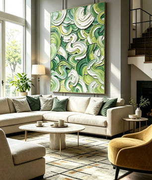 Abstract hand-drawn painting