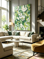 Abstract hand-drawn painting