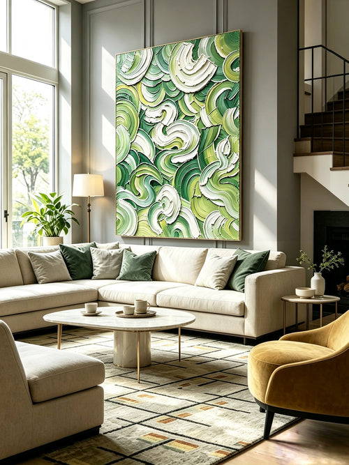 Abstract hand-drawn painting