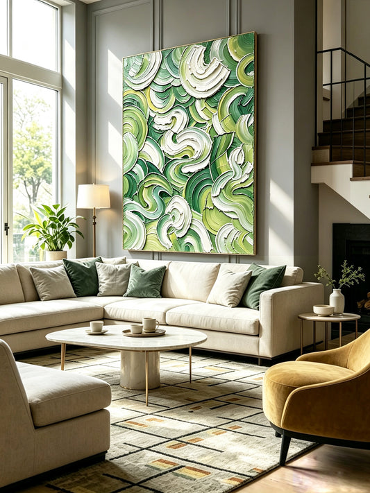 Abstract hand-drawn painting