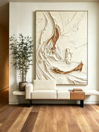Abstract hand-drawn painting