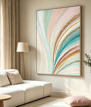 Abstract hand-drawn painting