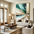 Abstract hand-drawn painting